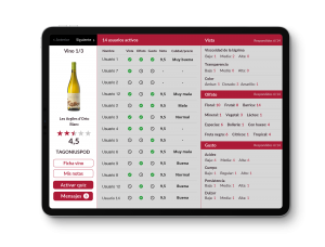 upwine ipad instructor 300x228 - upwine diseño app b2b startup catas de vino